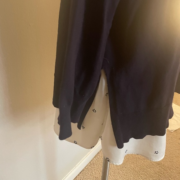 Navy layered sweater from Ann Taylor - Picture 3 of 7